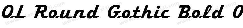 OL Round Gothic Bold 02字体转换